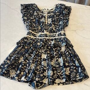 Ulla Johnson Blue and White Jumpsuit
